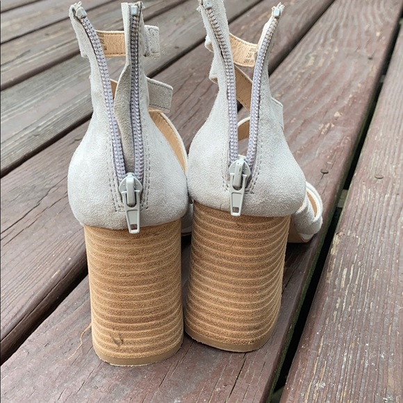 Steve Madden Strapped Block Heels - Picture 2 of 6